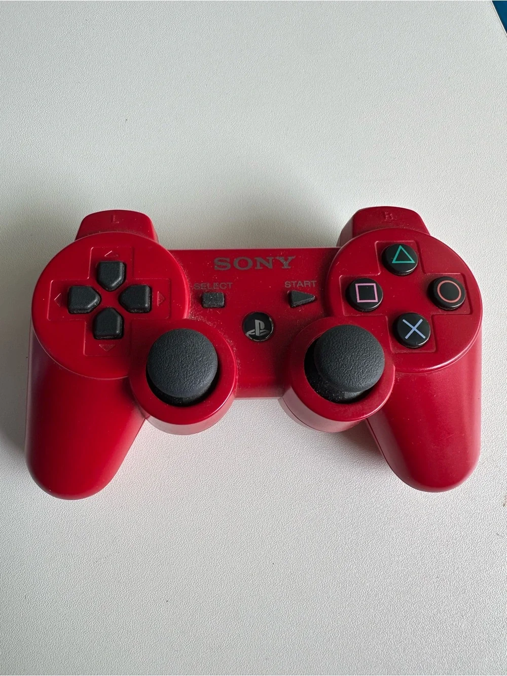 Sony Red Wireless PlayStation Controller with Classic Button Layout